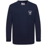 John Emmerson Batty Navy AWDis V Neck Sweatshirt