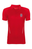 Acklam Grange Red And White Girls Sports Polo