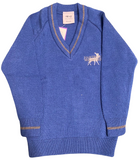 Hartburn Primary Blue And Grey Knitwear Jumper