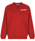 Springfield Academy Red Trutex V Neck Sweatshirt