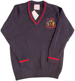 The Links Navy And Red Knitwear Jumper