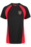 English Martyrs Black and Red Sports T-Shirt