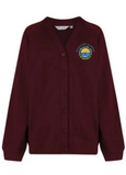 Whitecliffe Academy Burgundy Trutex Sweatshirt Cardigan