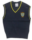 St. Peter's Elwick Navy And Yellow 50/50 Slipover/Tank Top Jumper