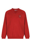 Harrow Gate Red Trutex V Neck Sweatshirt