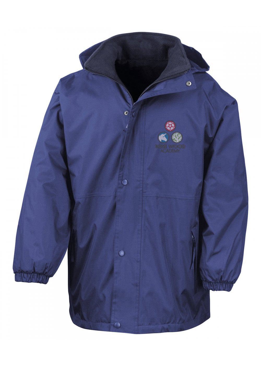 Rose Wood Royal Blue Winter Storm Jacket