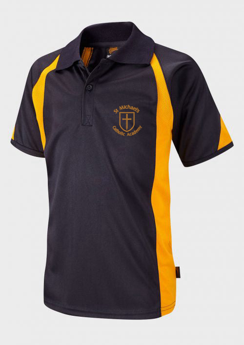 St. Michael's Navy And Gold Sports Polo