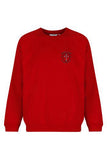 Sacred Heart Red Trutex Crew Neck Sweatshirt