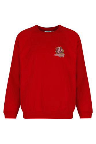 Badger Hill Red Trutex Crew Neck Sweatshirt