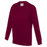 Errington Burgundy Savers V Neck Sweatshirt