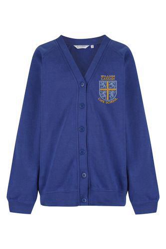 William Cassidi Royal Blue Trutex Sweatshirt Cardigan