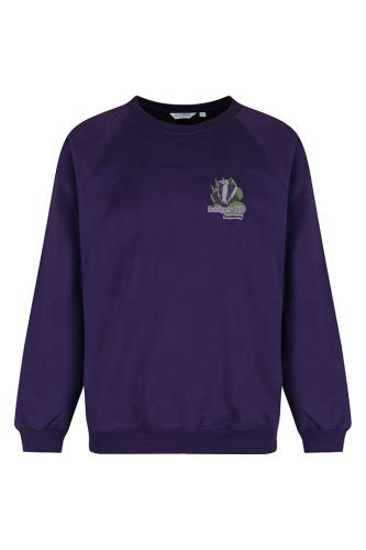 Badger Hill Purple Trutex Crew Neck Sweatshirt (Year 6 Only)