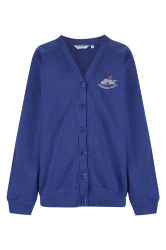 Whinstone Primary Royal Blue Trutex Sweatshirt Cardigan