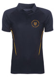 Ian Ramsey Navy And Gold Girls Sports Polo