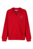 Brougham Red Trutex Sweatshirt Cardigan