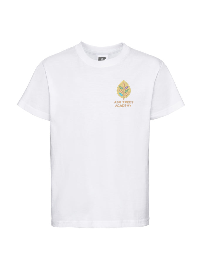 Ash Trees White Sports T-Shirt