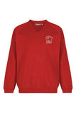 Skerne Park Red Trutex V Neck Sweatshirt