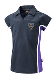 House Aiden All Saints Navy, Purple And White Girls Sports Polo