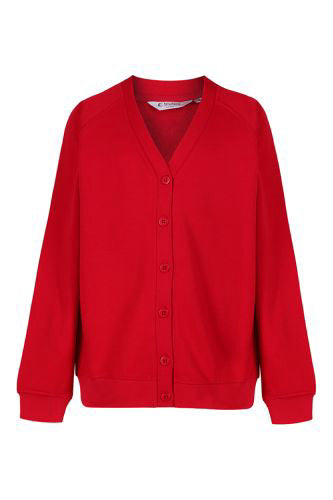 Red Trutex Sweatshirt Cardigan
