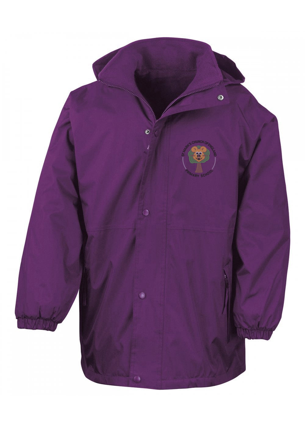 St. Mark's Elm Tree Purple Winter Storm Jacket