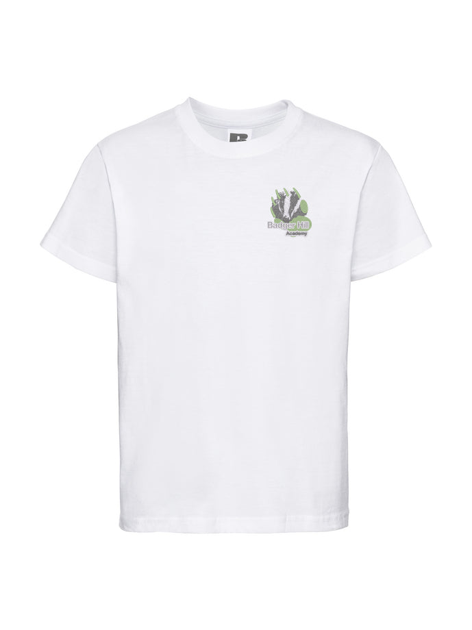 Badger Hill White Sports T-Shirt