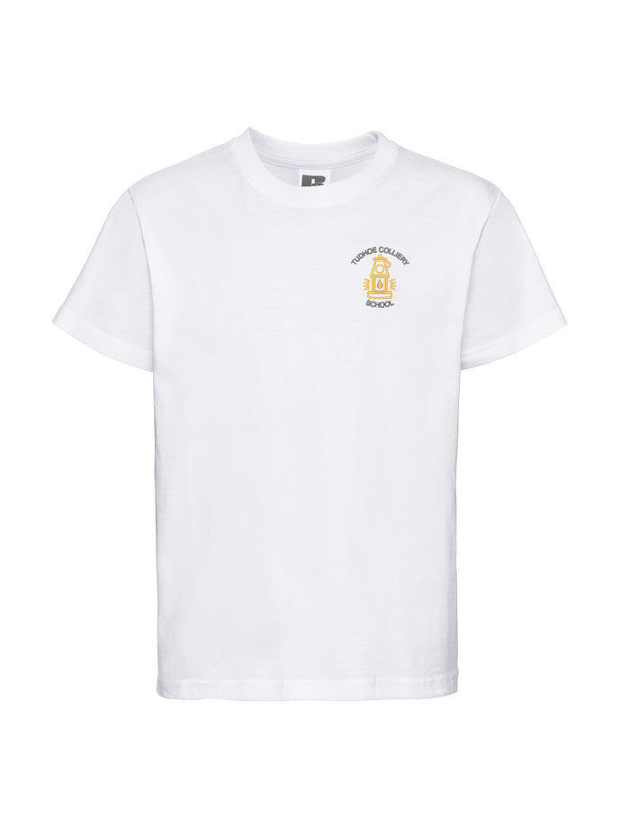Tudhoe White Sports T-Shirt