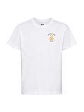 Tudhoe White Sports T-Shirt