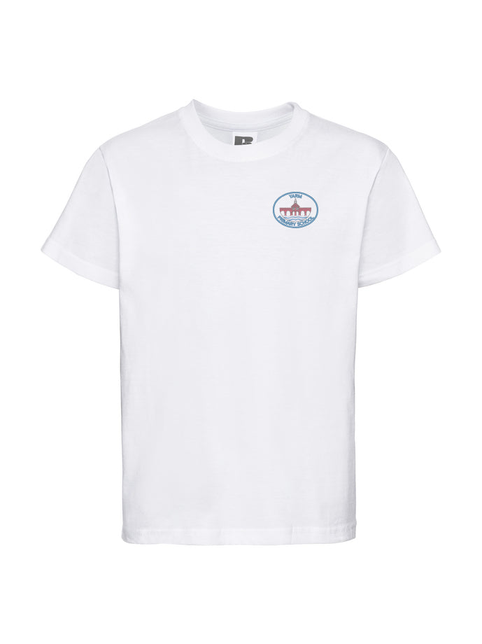 Yarm Primary White Sports T-Shirt