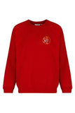 St. Teresa Red Trutex Crew Neck Sweatshirt