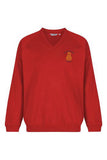 Tudhoe Red Trutex V Neck Sweatshirt