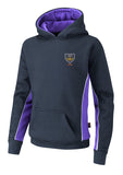 All Saints Navy, Purple And White Sports Hoodie House Aiden