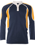 Navy And Gold Boys Rugby Shirt