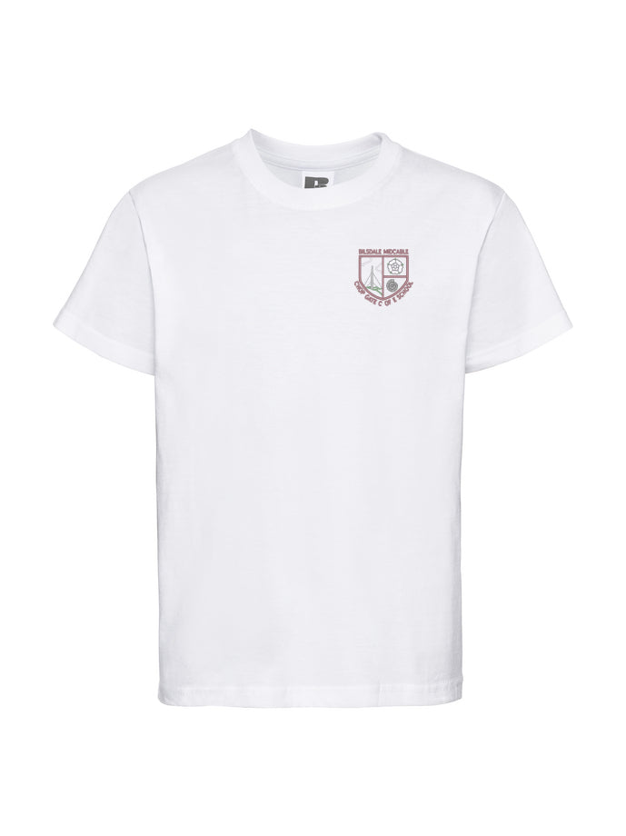 Bilsdale Midcable White Sports T-Shirt