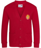 St. Josephs Billingham Red Savers Sweatshirt Cardigan (With School Logo)