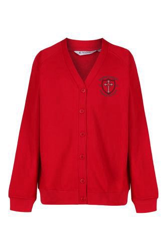 Sacred Heart Red Trutex Sweatshirt Cardigan