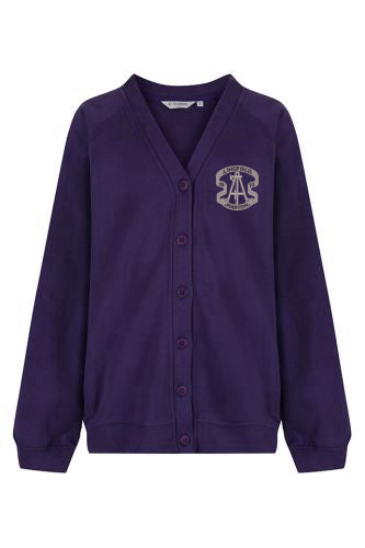 Lingfield Primary Purple Trutex Sweatshirt Cardigan