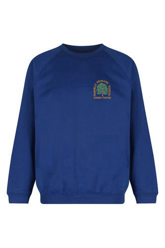 Fairfield Primary Royal Blue Trutex Crew Neck Sweatshirt