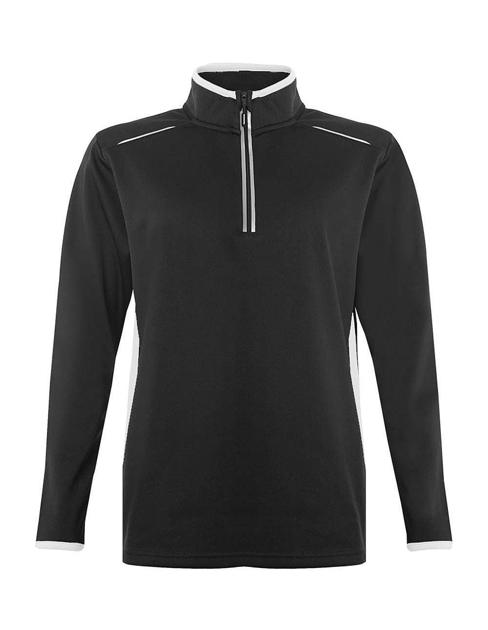 Black And White Sport Quarter Zip Jacket