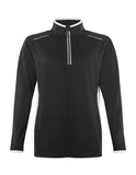 Black And White Sport Quarter Zip Jacket