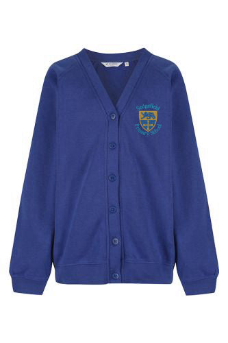 Sedgefield Primary Royal Blue Trutex Sweatshirt Cardigan