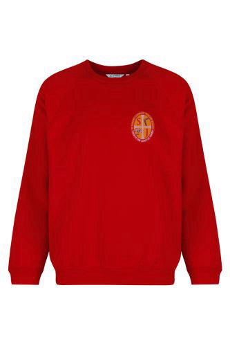 St. Josephs Billingham Red Trutex Crew Neck Sweatshirt