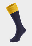 Navy And Yellow Sports Socks