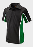 Black, Green And White Sport Polo Boys