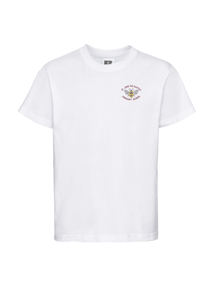 St. John The Baptist White Sports T-Shirt
