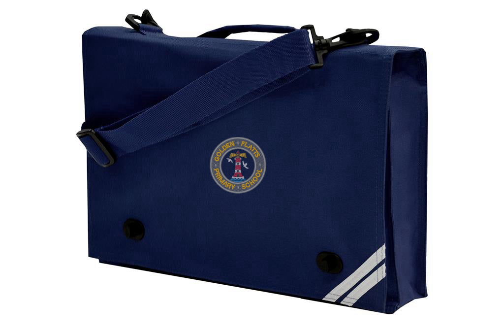 Golden Flatts Navy Junior Book Bag