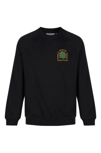 Fairfield Primary Black Trutex Crew Neck Sweatshirt (Year 6 Only)