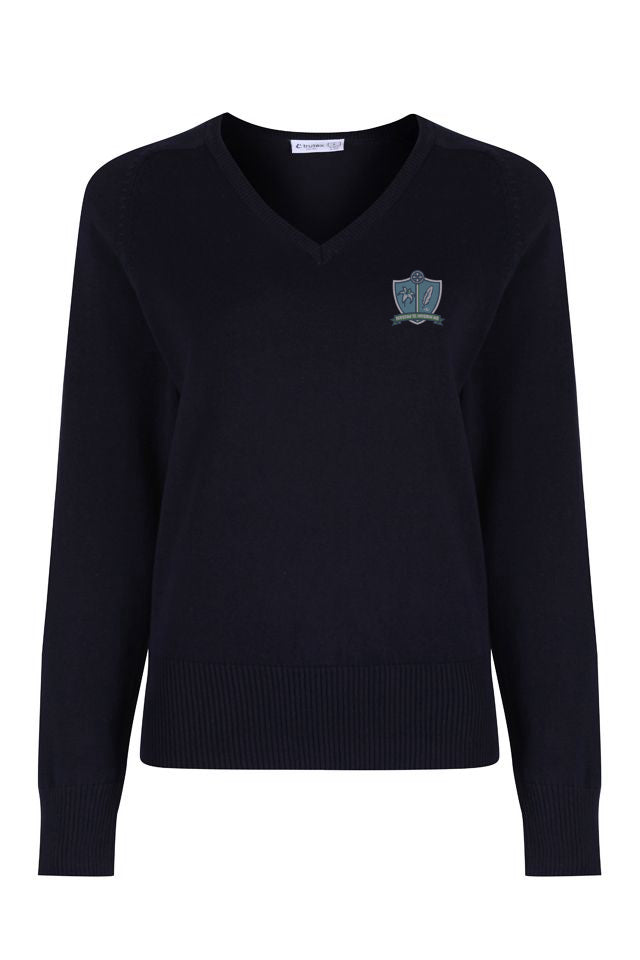 Our Lady & St. Bede Navy Cotton Girls Jumper