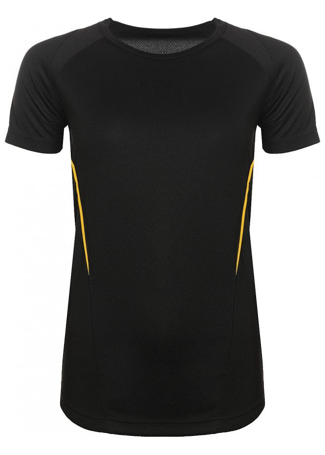 Black And Gold Girls Sports Top