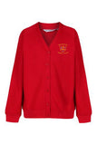 Kirklevington Red Trutex Sweatshirt Cardigan
