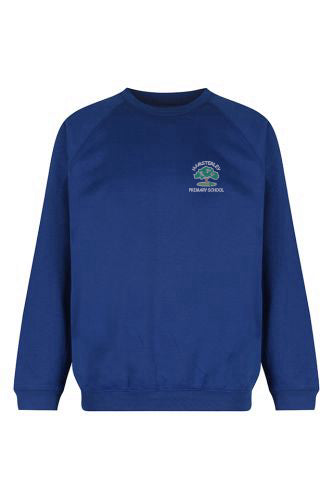 Hamsterley Primary Royal Blue Trutex Crew Neck Sweatshirt